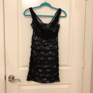 Express lace black dress